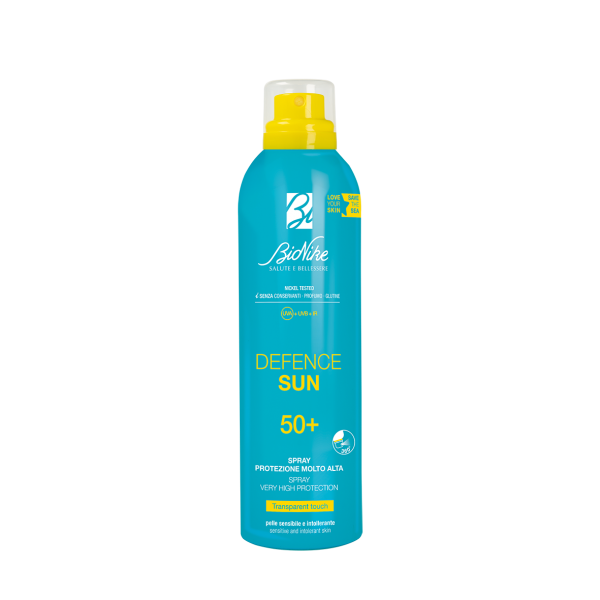 DEFENCE SUN 50+ Spray Transparent Touch. Cilindro 200ml. Cód DS101810